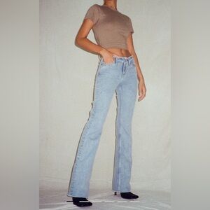 Motel rocks frayed low rise jeans